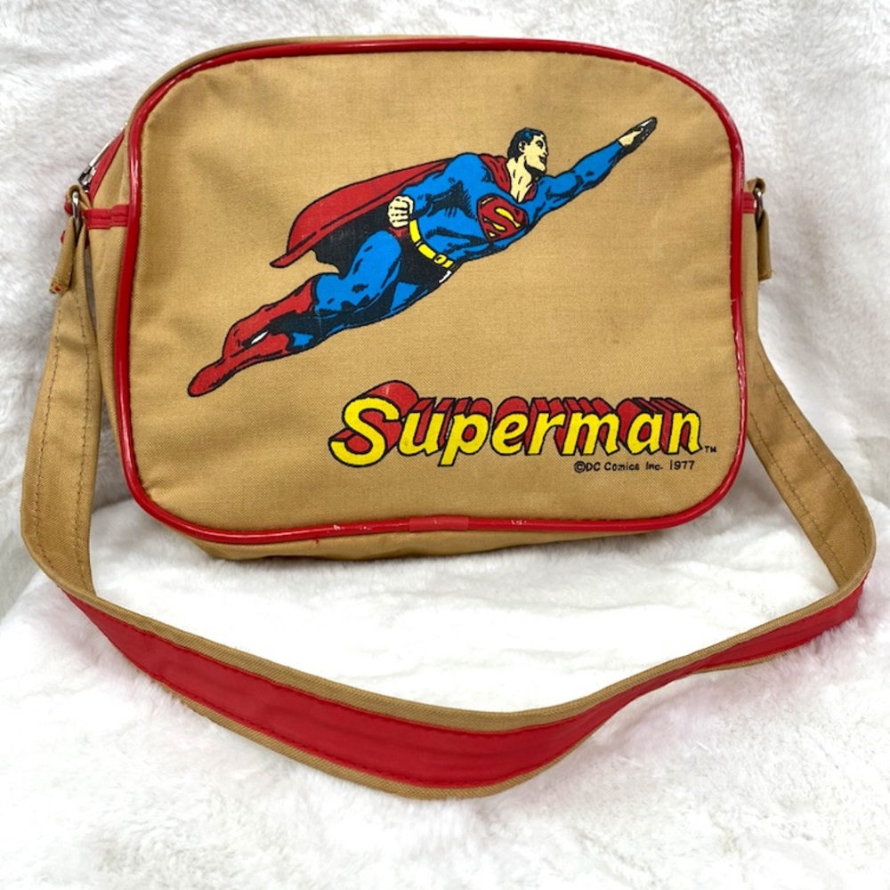 Superman DC RARE 1997 Tote, Lunchbox canvas Bag
